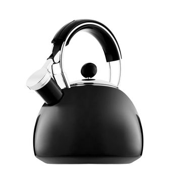Kettle with whistle isolated on white background