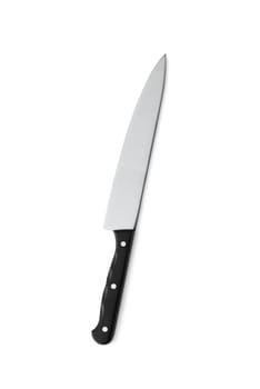 Kitchen knife on a white background