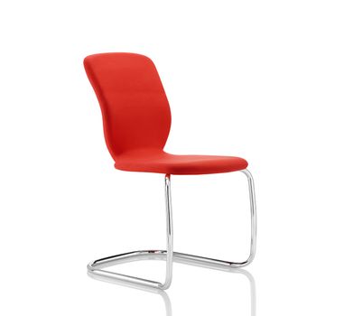 Red Stylish Chair isolated on white background