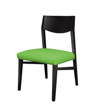 wooden chair on white background