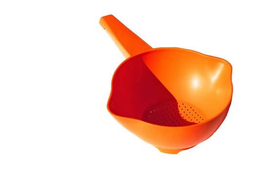 plastic dosing spoon isolated on a white background