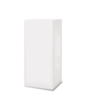 white box isolated isolated on white background