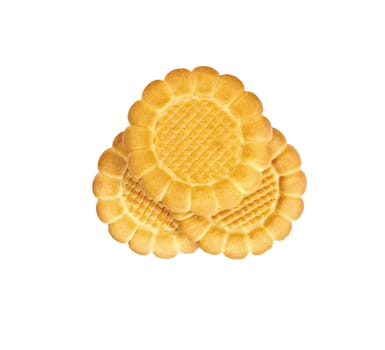 Biscuit isolated on white background