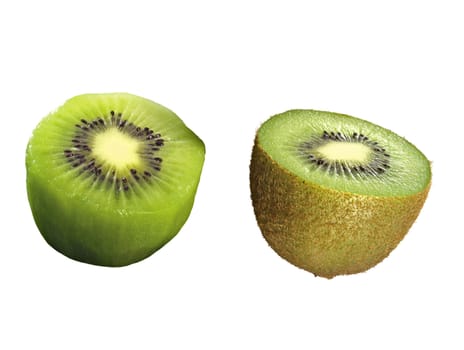 kiwi fruit isolated on white background