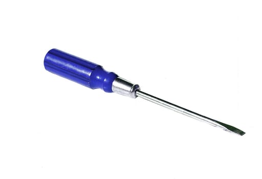 used screwdriver isolated on white background