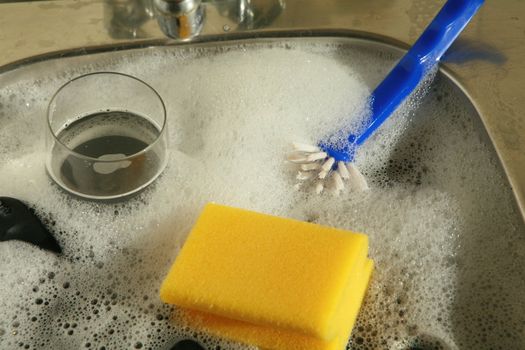 doing the dishes cleaning dirty dishes ...........