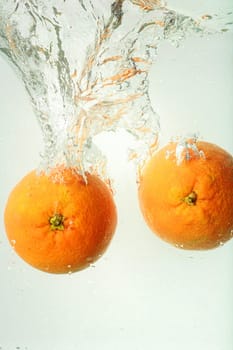 orange watersplash