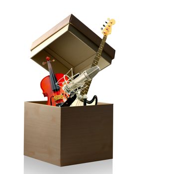 Open up your talent box, Music skill concept