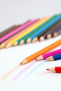 Multicolored pencils