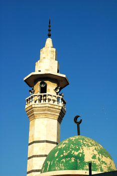 Mosque against blue sky in Damascus,Syria