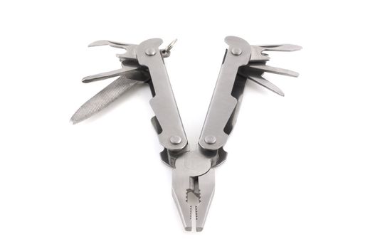 Combination pliers over white