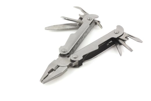 Combination pliers over white