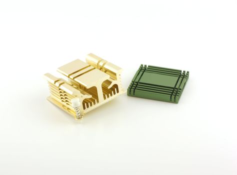 Two radiators for chip (computer)