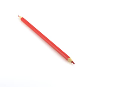 Red pencil over white