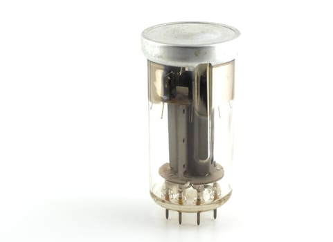 Big old triode (valve) over white