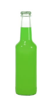 isolated alcohol bottle