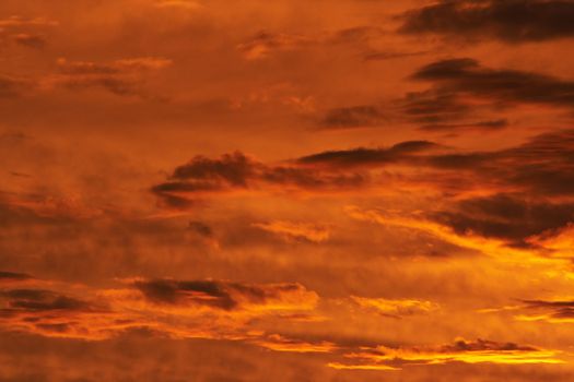 Shot of the rosy sky - gloaming