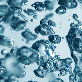 water bubbles macro close up
