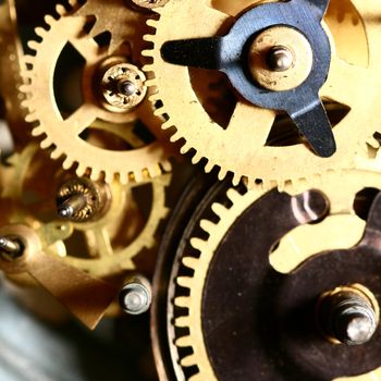 time gear inside my rare clock