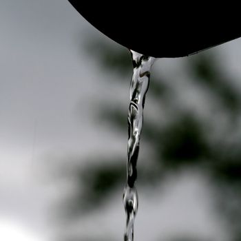 outdoor rain water fall from sky