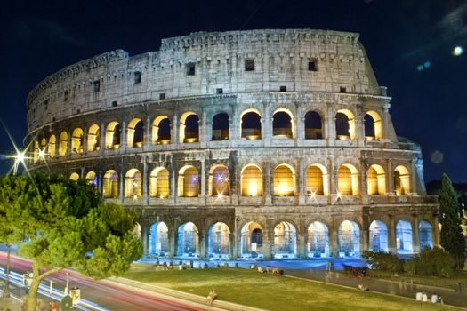 Colosseum by night