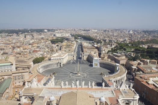 Vatican saint Peter's square, historical architecture, touristic Rome