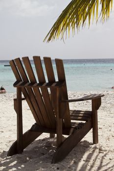 Empty chair in the caribbean