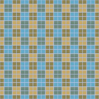 Abstract colorful square block mosaic, seamless background