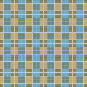 Abstract colorful square block mosaic, seamless background