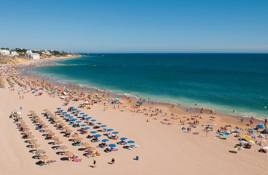 Albufeira beach in Algarve, Portugal