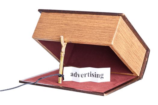 advertising. box is installed in the form of the trap.