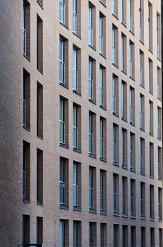 Windows of the old brick building