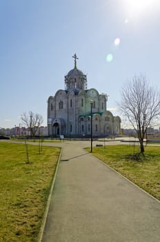 Construction of the church in Tallinn