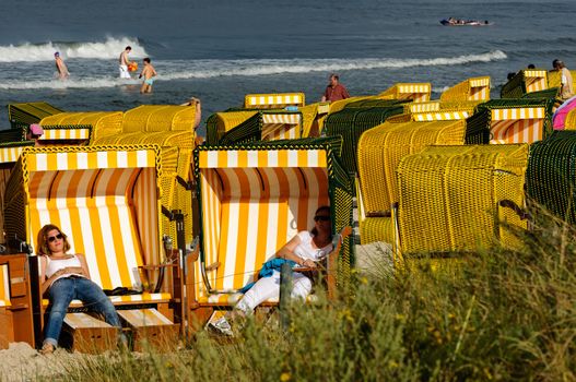 Enjoying a sunny day in Binz (Germany). 