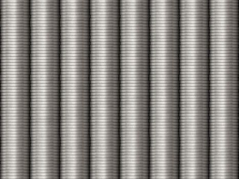 Silver Stacked Coins Background