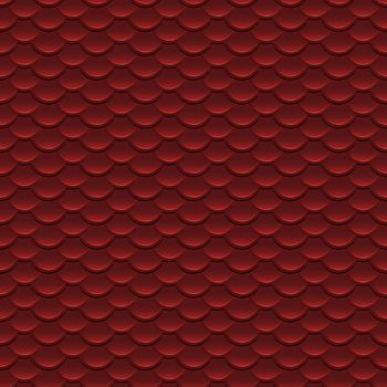 Red Scales Seamless Pattern Illustration