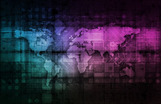 Modern Technology Code Illustration Lines as Art