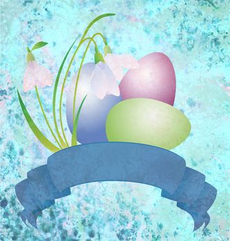 blue easter vintage