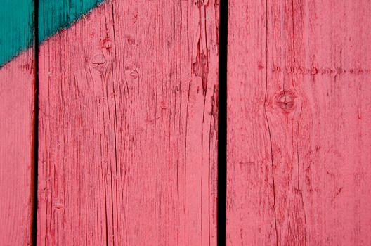 background of wooden red painted board wall closeup macro.