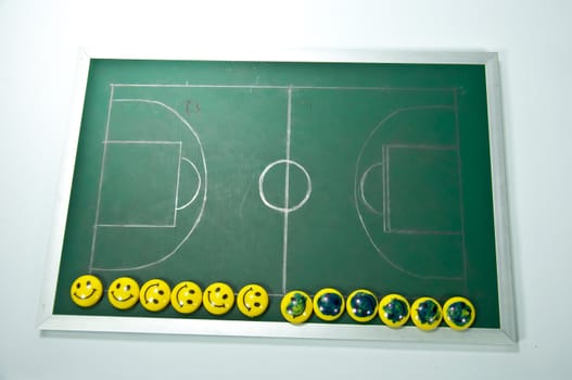 basketball field plan board