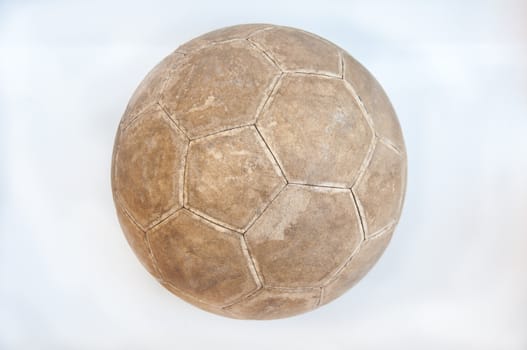 old football on white background