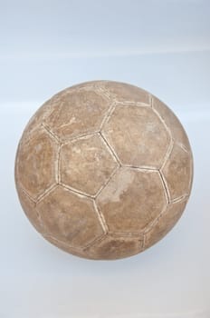 old football on white background