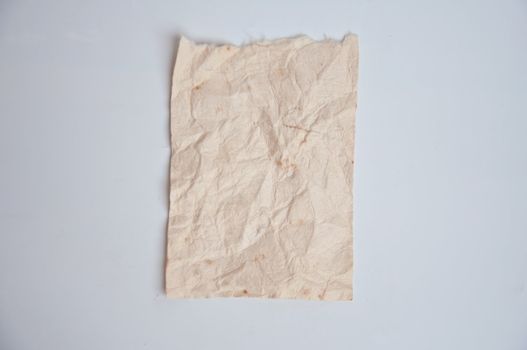 Mulberry paper on white background