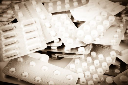 Packs of pills