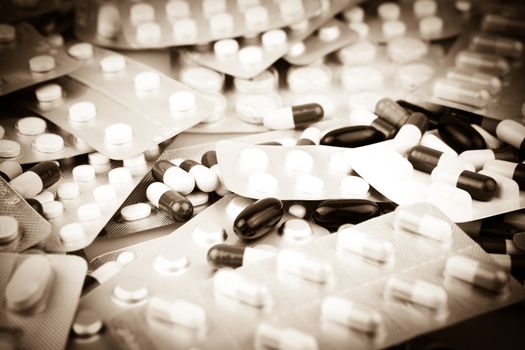 Packs of pills