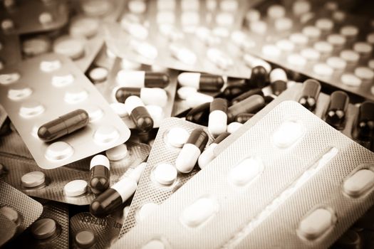 Packs of pills