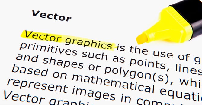 Text highlighted in yellow with felt tip pen