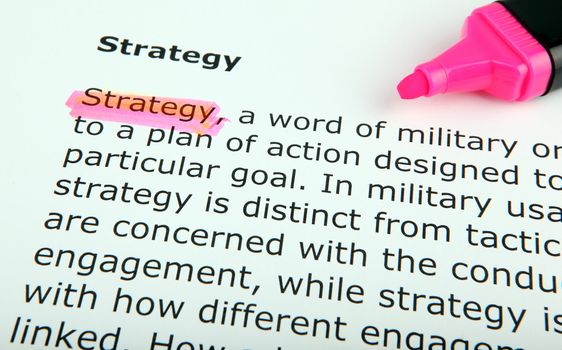 Text highlighted in yellow with felt tip pen