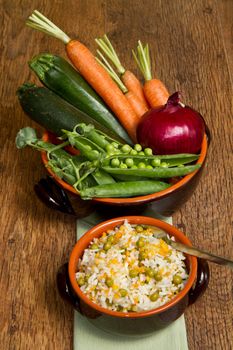 risotto with  peas