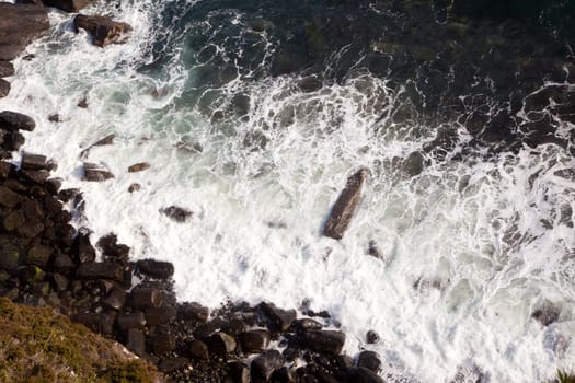 Ocean Wave with Coastal and beach at Scotland Highland